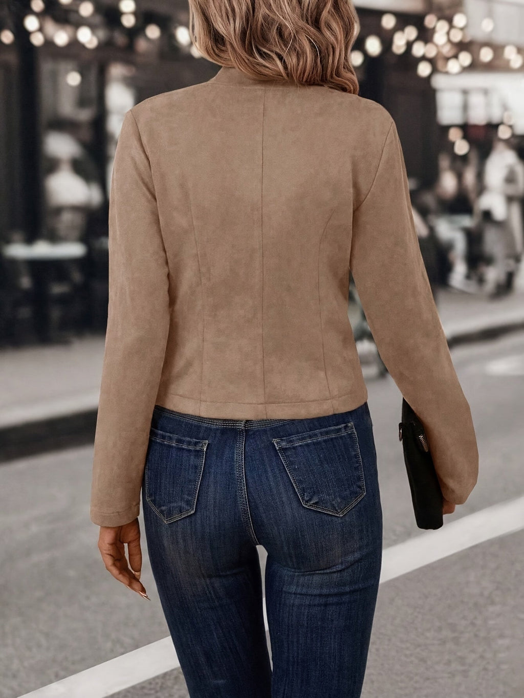 Manteau court à double boutonnage femme, du XS au XL
