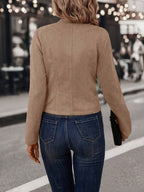 Manteau court à double boutonnage femme, du XS au XL