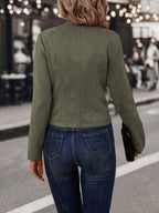 Manteau court à double boutonnage femme, du XS au XL