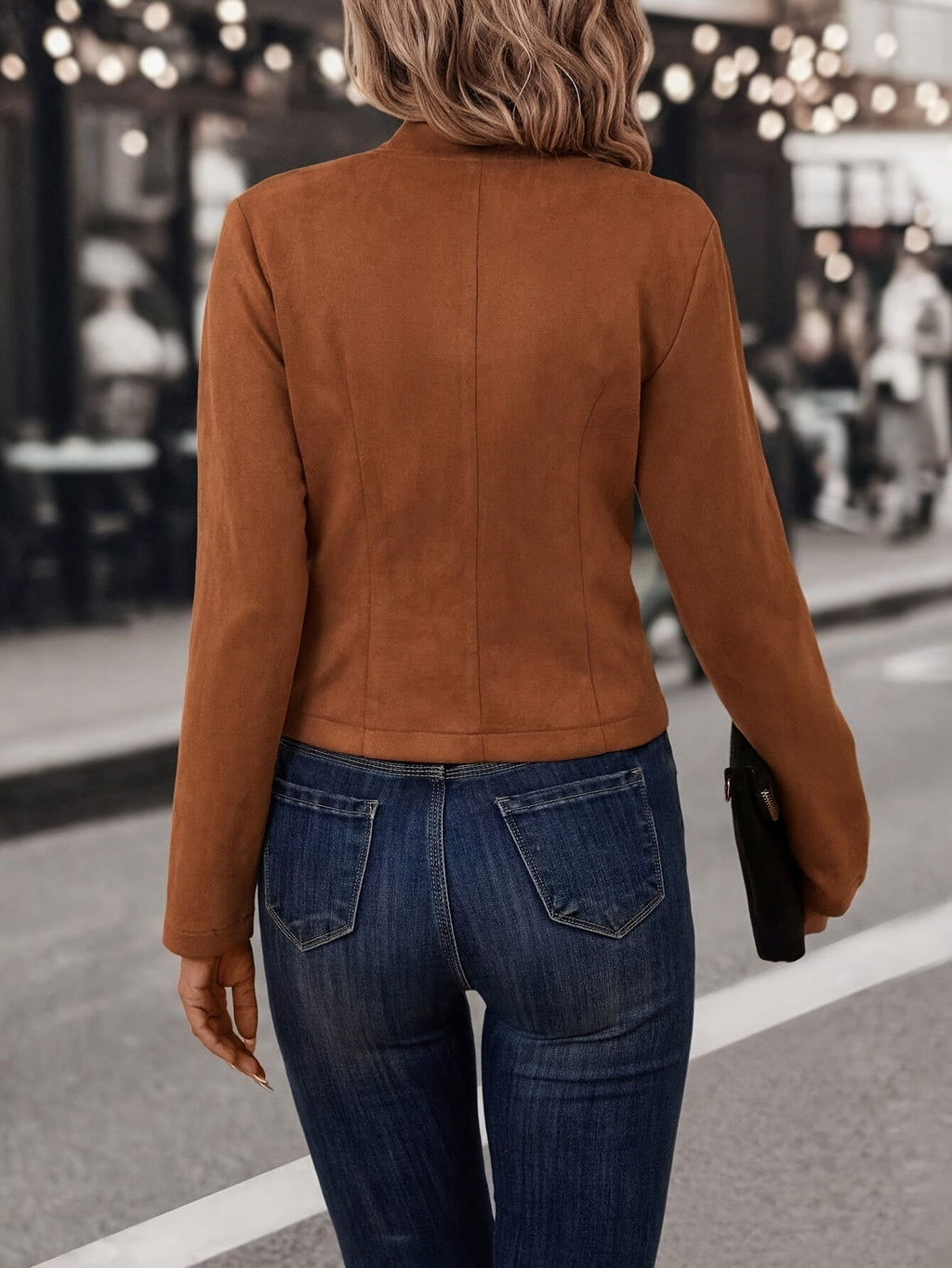 Manteau court à double boutonnage femme, du XS au XL