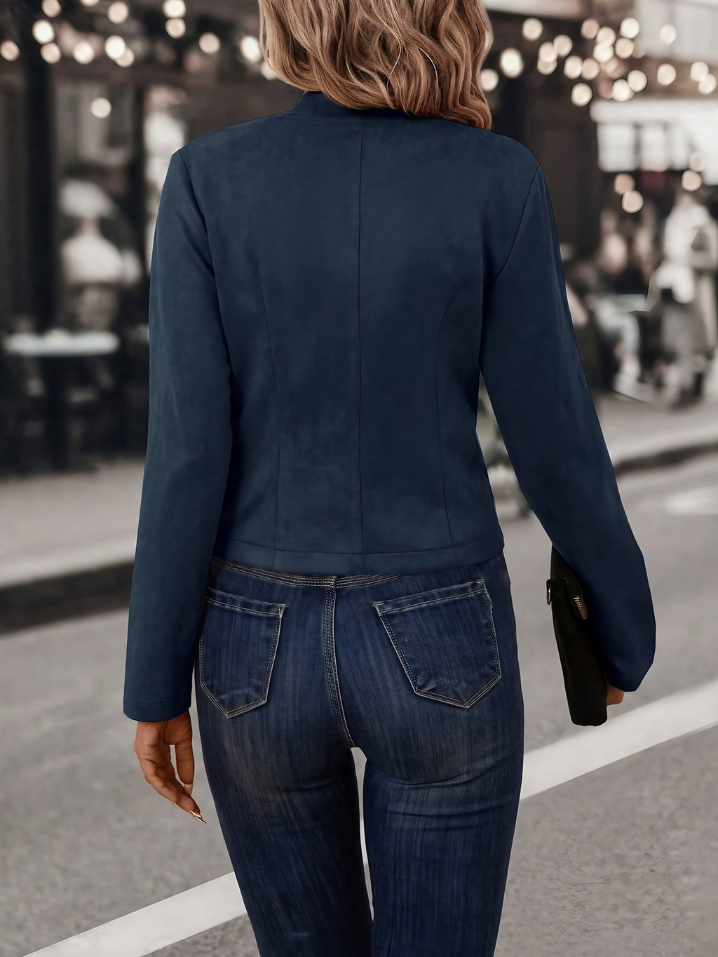 Manteau court à double boutonnage femme, du XS au XL