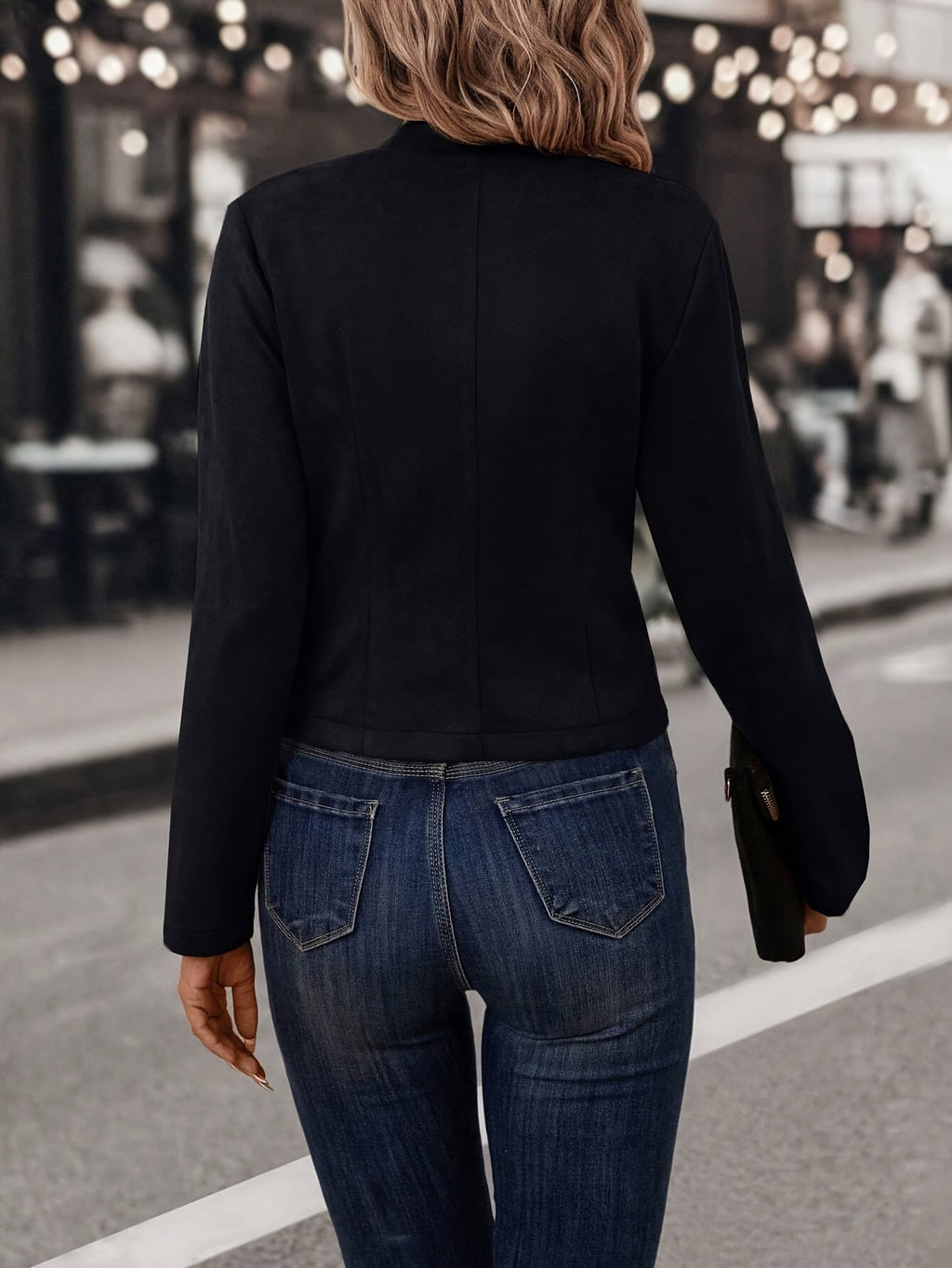 Manteau court à double boutonnage femme, du XS au XL