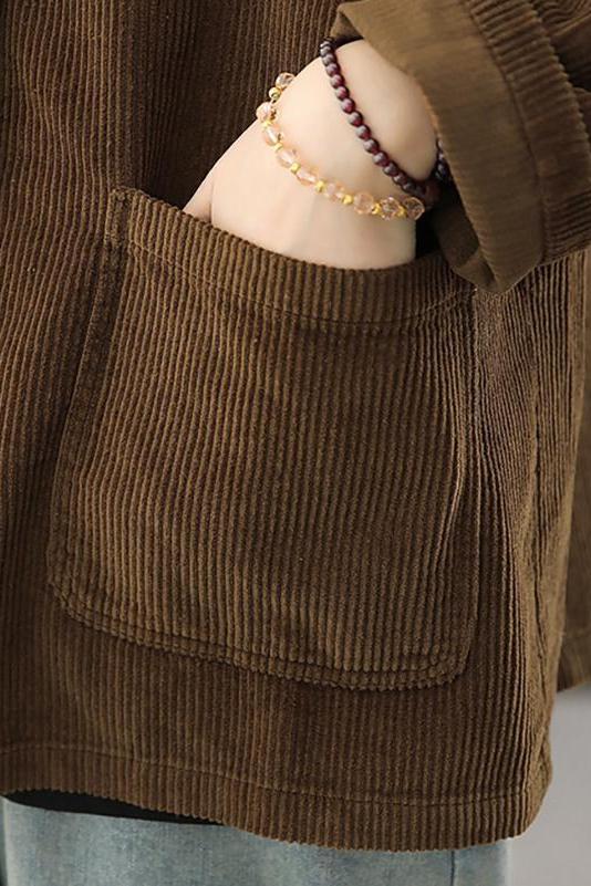 Veste femme à poches, noir, violet ou café, du M au 2XL