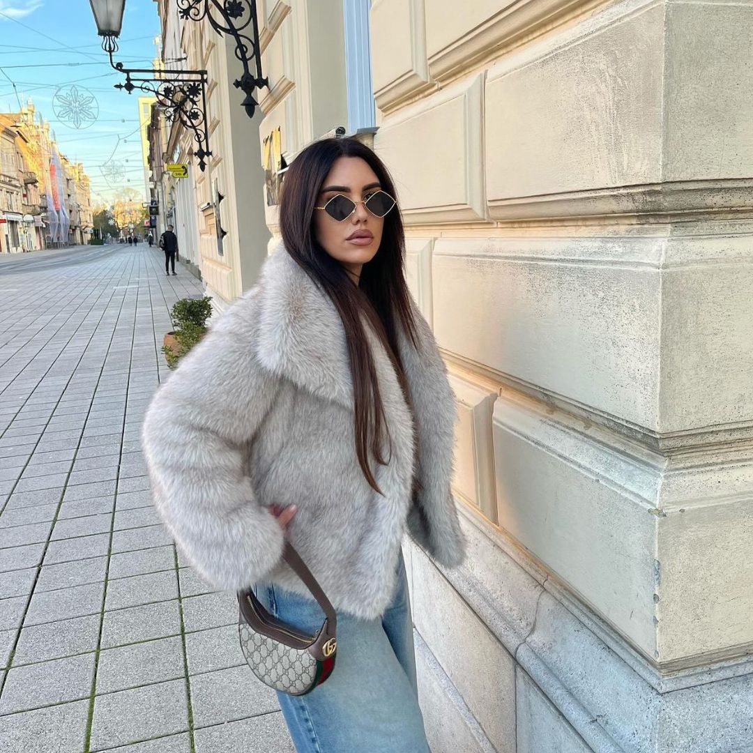 Manteau d'hiver femme, blanc ou noir, du XS au L