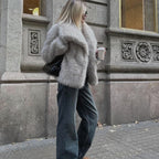 Manteau d'hiver femme, blanc ou noir, du XS au L