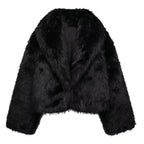 Manteau d'hiver femme, blanc ou noir, du XS au L, noir