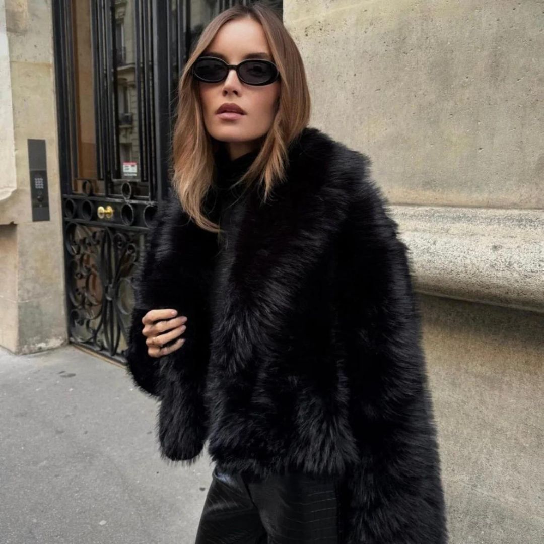 Manteau d'hiver femme, blanc ou noir, du XS au L