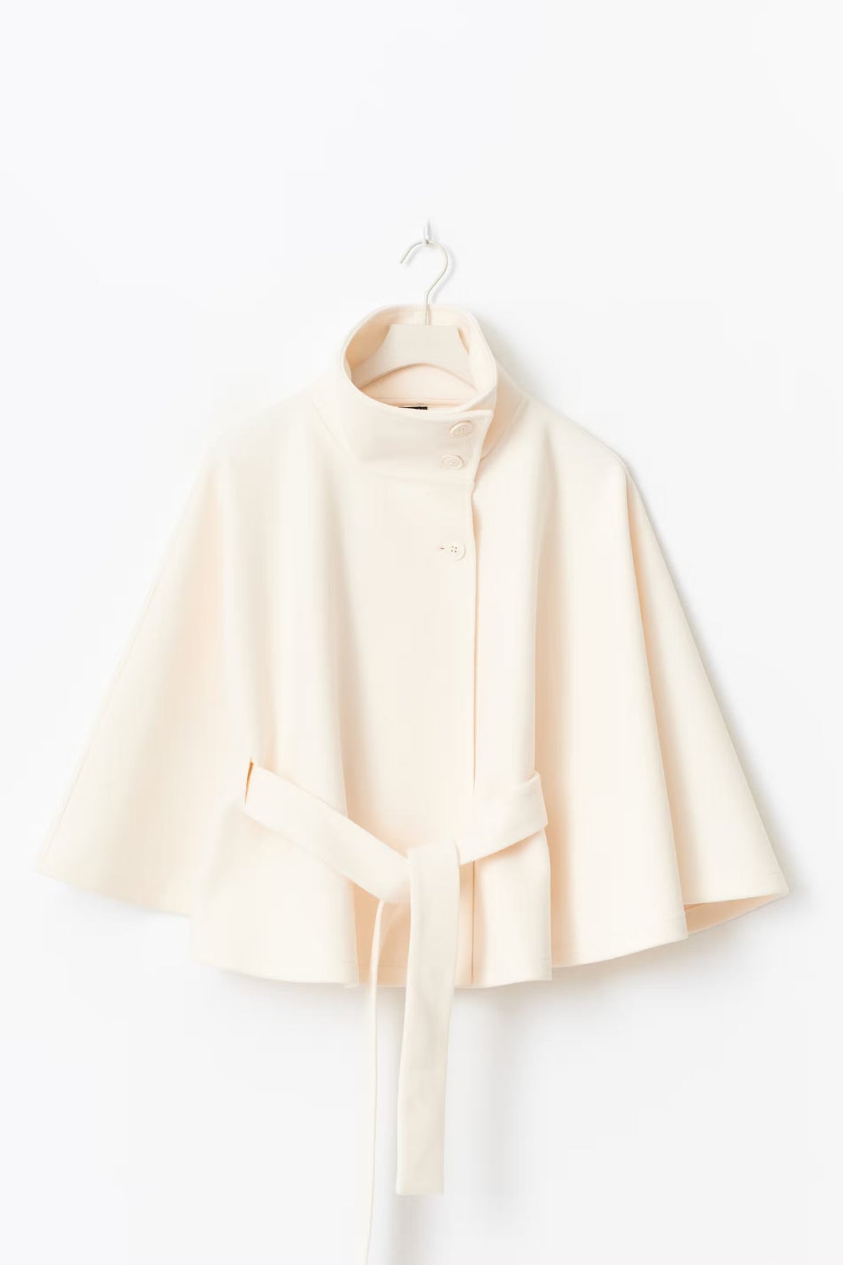 Manteau long femme à col montant et ceinture amovible, du XS au 3XL
