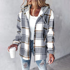 Manteau femme d'hiver chaud et léger, sept coloris, du XS au 3XL, gris