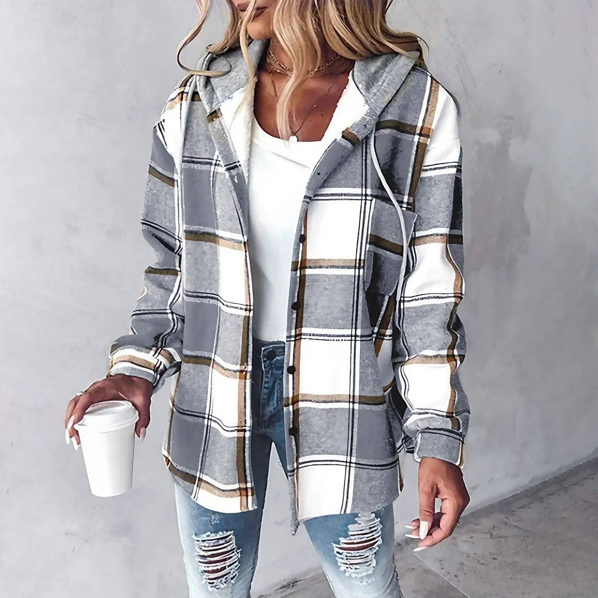 Manteau femme d'hiver chaud et léger, sept coloris, du XS au 3XL, gris