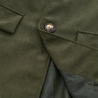 Manteau homme coupe slim à col montant et poches latérales