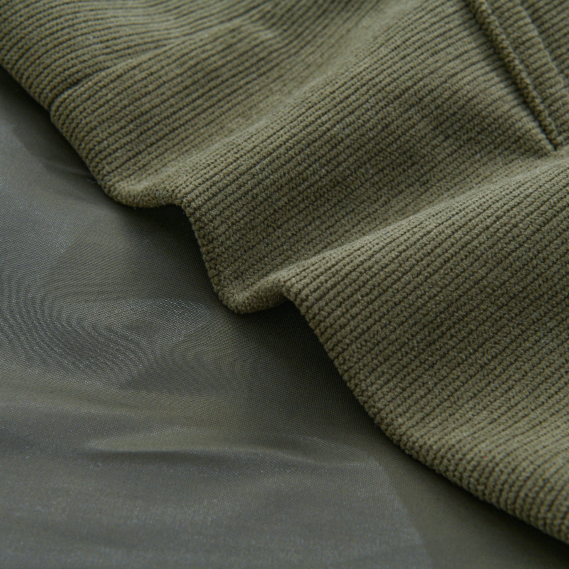 Manteau homme coupe slim à col montant et poches latérales