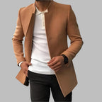 Manteau homme coupe ajustée, cinq coloris, du XS au 4XL, marron