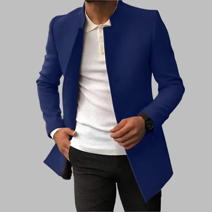 Manteau homme coupe ajustée, cinq coloris, du XS au 4XL