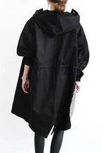 Imperméable femme à grande capuche, coupe ample, huit coloris