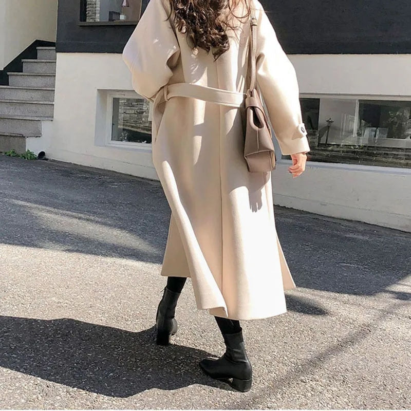 Trench-coat femme ceinturé, beige ou camel, du S au 2XL