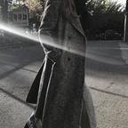 Manteau long femme à carreaux, gris, du XS au L