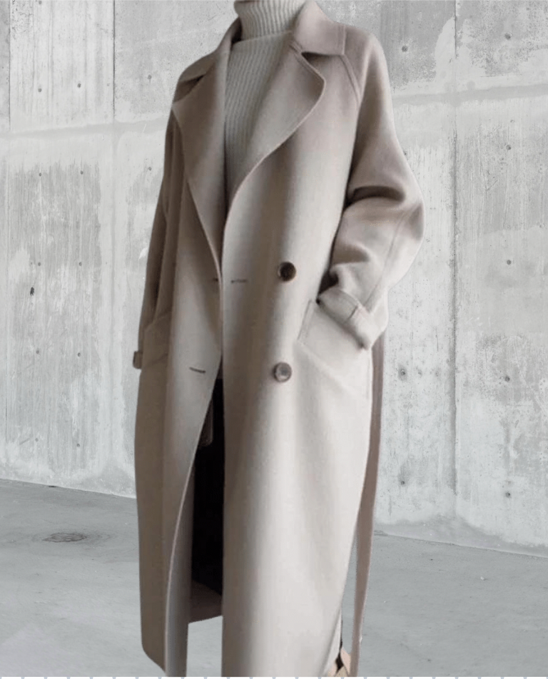 Manteau long femme d'hiver, beige, noir ou marron