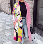 Manteau oversize femme coupe ample, unis ou à motifs, du S au L, rose