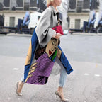 Manteau oversize femme coupe ample, unis ou à motifs, du S au L, motif visage
