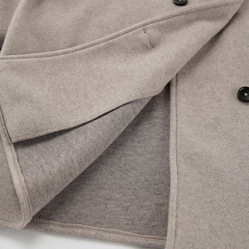 Manteau oversize femme boutonné, marron ou gris