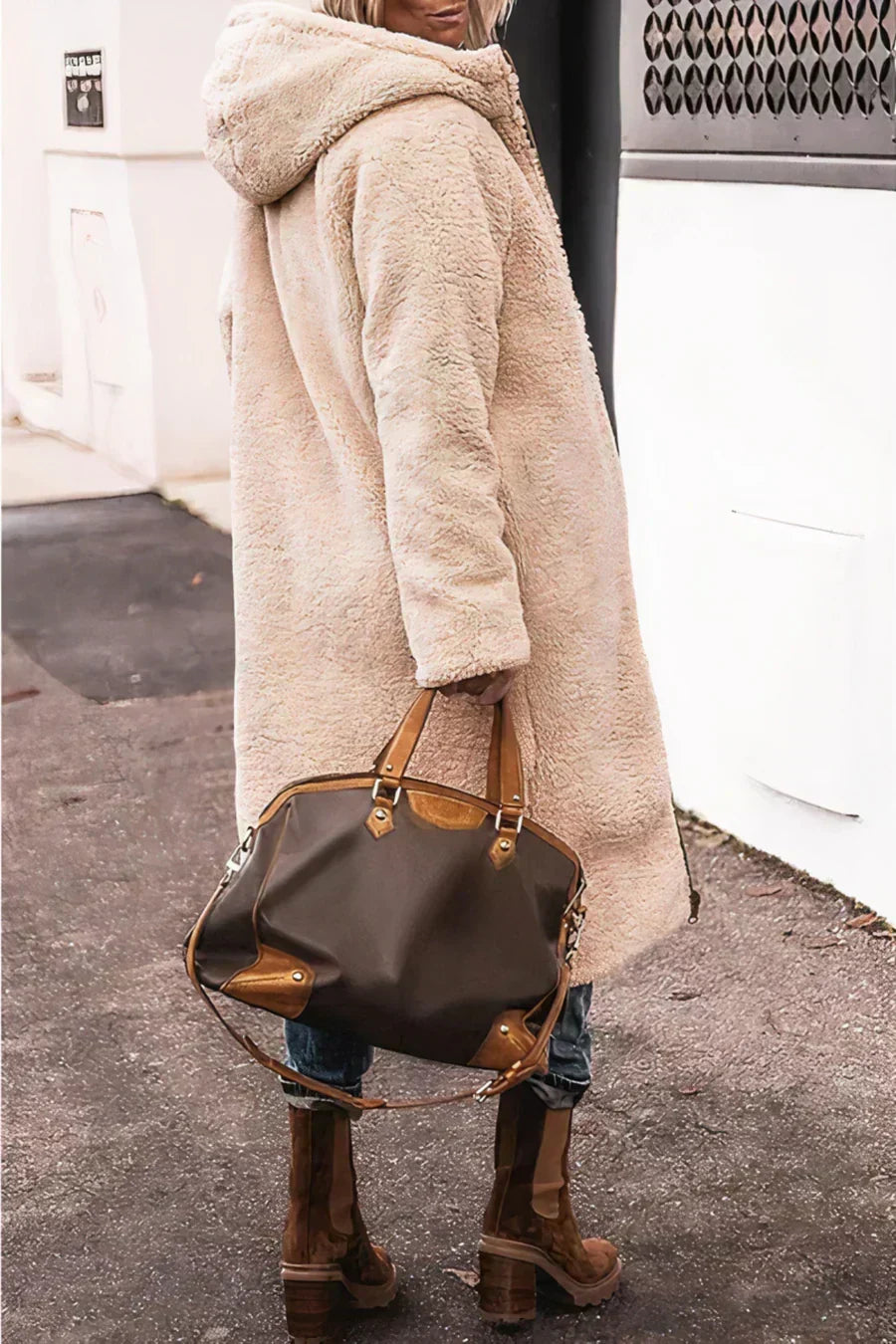 Manteau réversible femme, deux faces à porter, du XS au 3XL