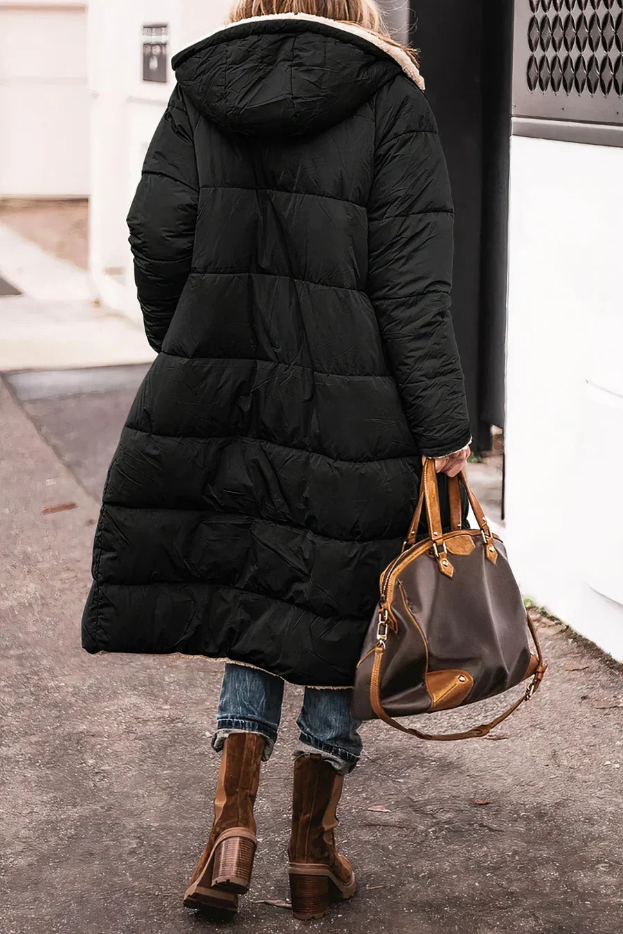Manteau réversible femme, deux faces à porter, du XS au 3XL