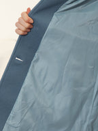 Trench coat femme d'hiver à simple boutonnage, coupe ajustée