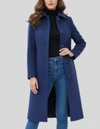 Trench d'hiver femme doublé, simple boutonnage, du S au 4XL