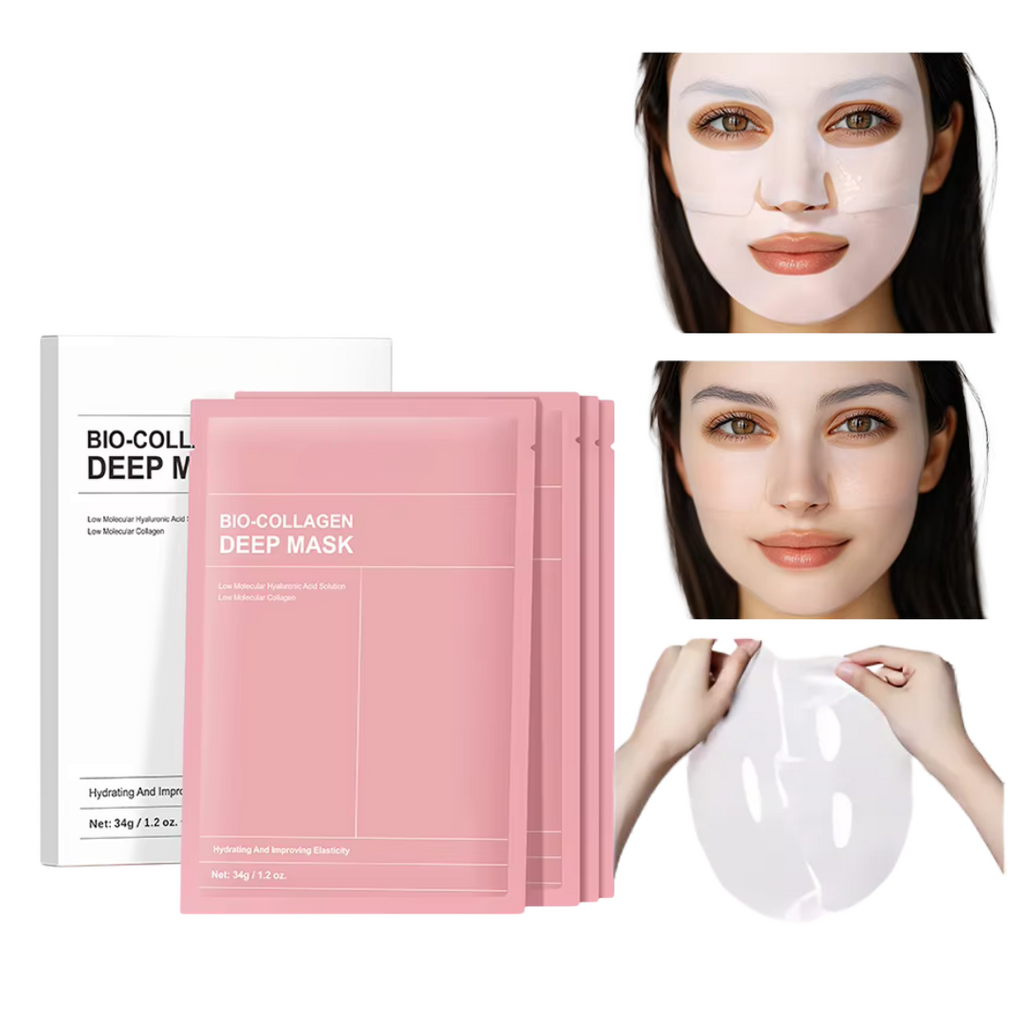 Masque de nuit pour le visage au collagène, lot de 4