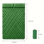Matelas gonflable de camping à pompe à pied intégrée, 1,4 kg