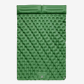 Matelas gonflable de camping à pompe à pied intégrée, 1,4 kg, vert