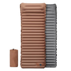 Matelas gonflable avec oreiller intégré, 190 x 66 cm, 950 g, marron
