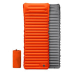 Matelas gonflable avec oreiller intégré, 190 x 66 cm, 950 g, orange