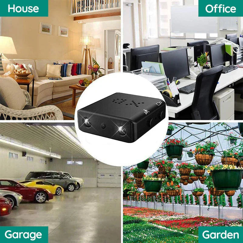 Mini caméra HD Wi-Fi avec micro, 4 x 2 x 1 cm, 30 g