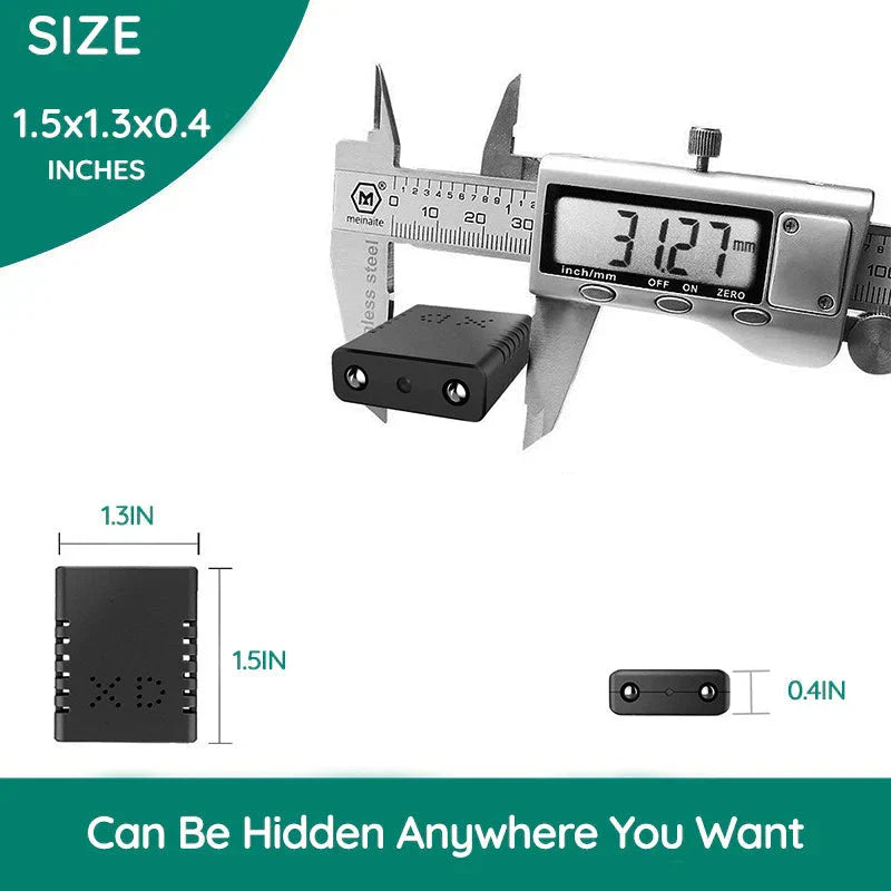 Mini caméra HD Wi-Fi avec micro, 4 x 2 x 1 cm, 30 g
