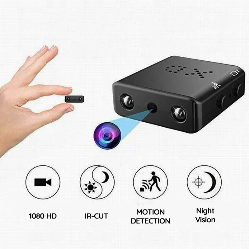 Mini caméra HD Wi-Fi avec micro, 4 x 2 x 1 cm, 30 g