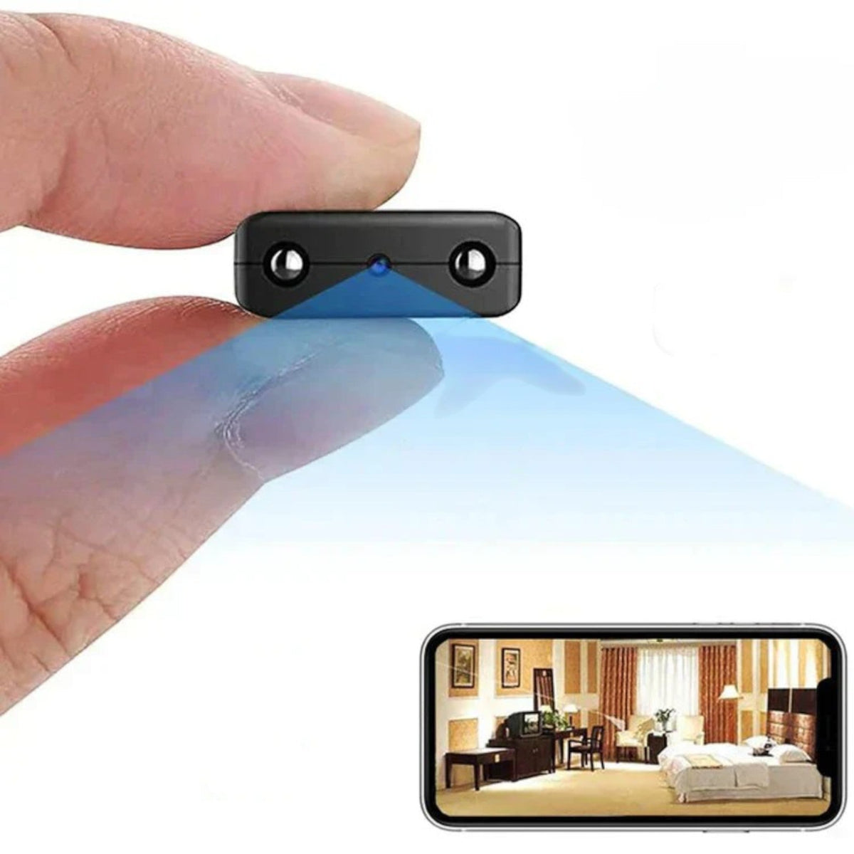 Mini caméra WiFi HD à vision nocturne, format compact
