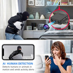 Mini caméra WiFi HD à vision nocturne, format compact