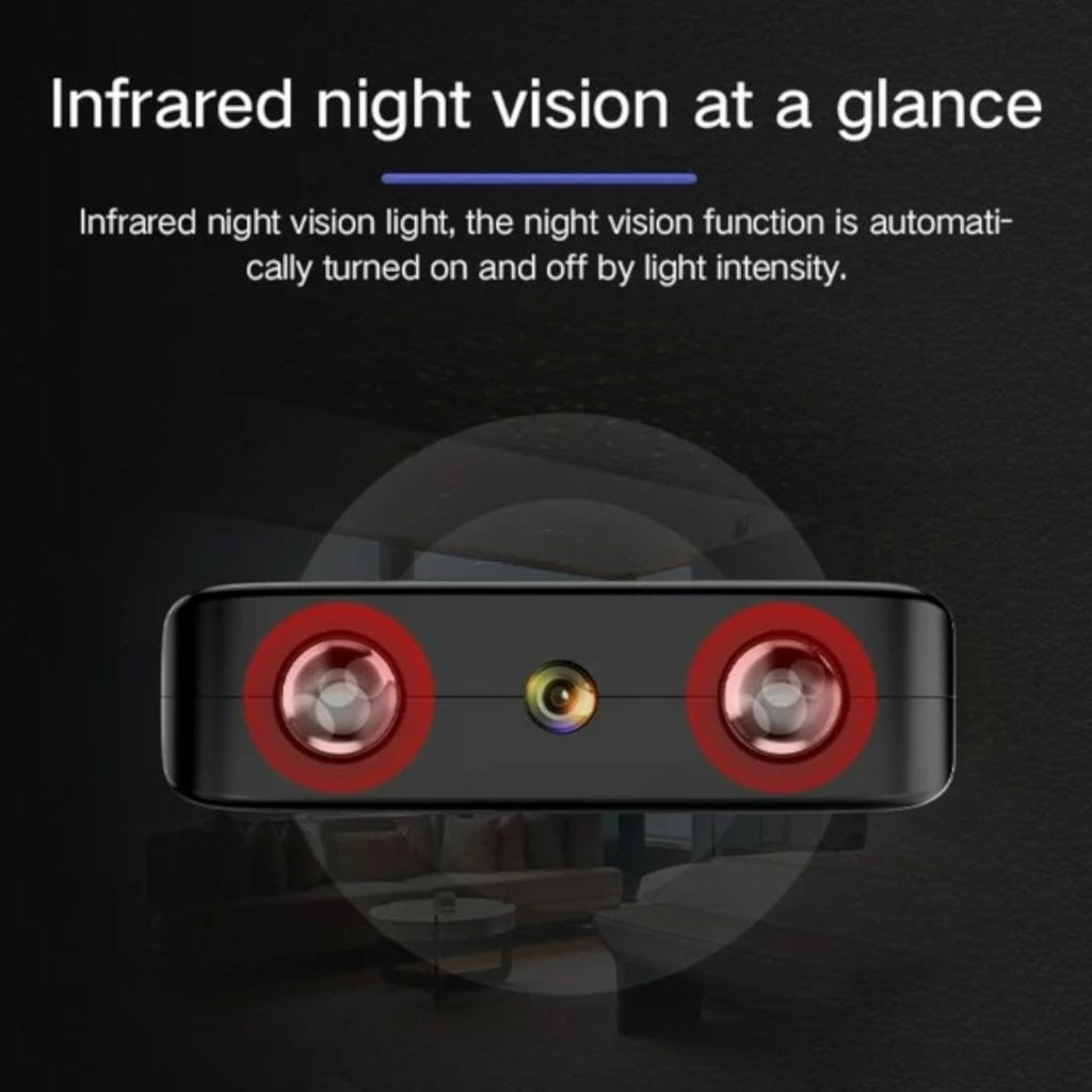 Mini caméra WiFi HD à vision nocturne, format compact