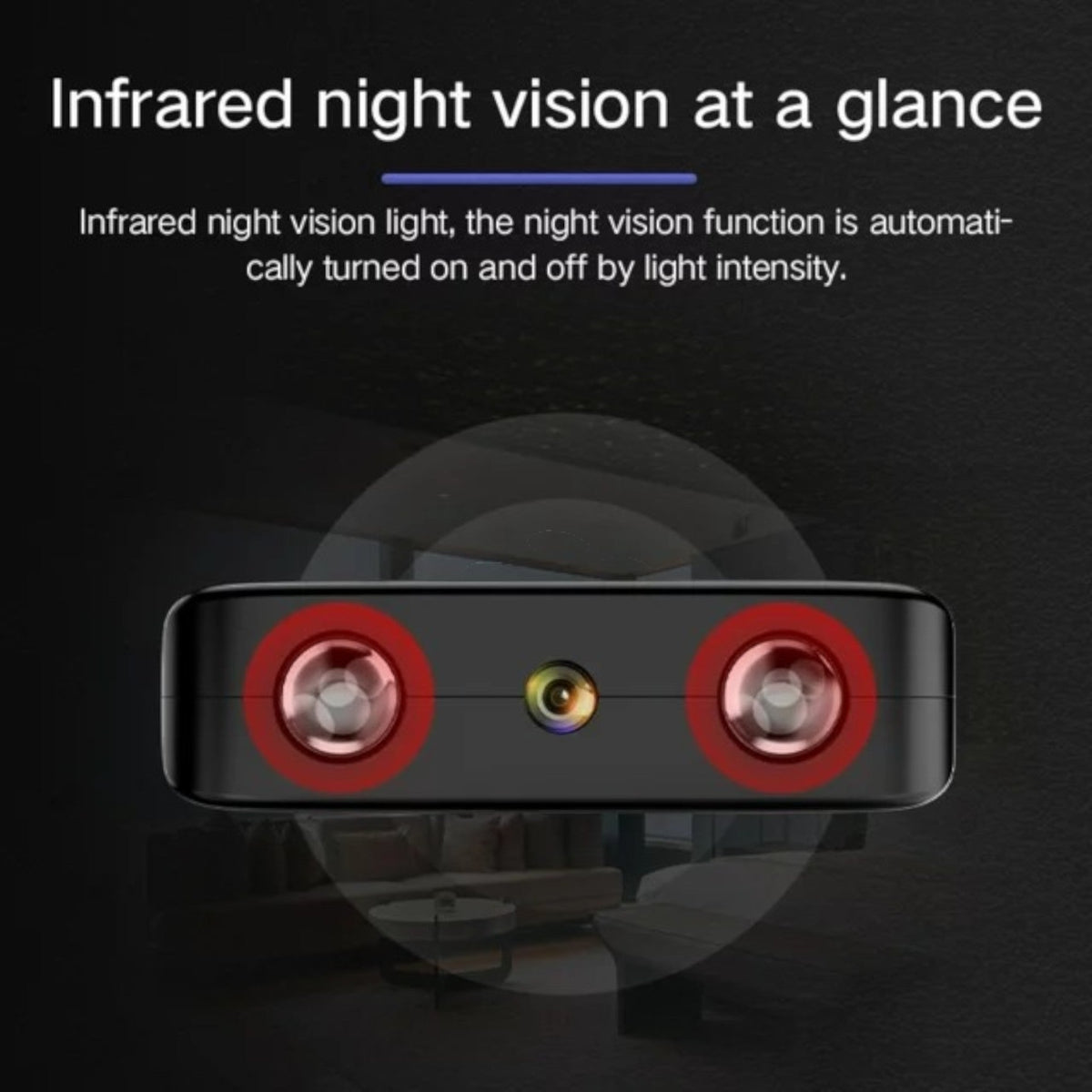Mini caméra WiFi HD à vision nocturne, format compact