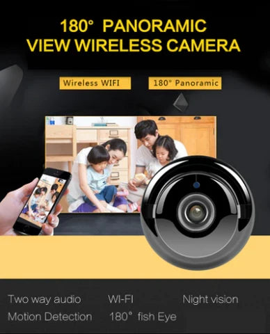 Mini caméra WiFi HD avec vision nocturne et détection de mouvement