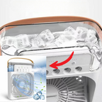 Mini climatiseur portable à eau, rechargeable USB, 4 coloris