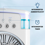 Mini climatiseur portable à eau, rechargeable USB, 4 coloris