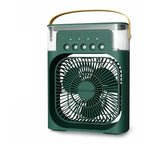 Mini climatiseur portable à eau, rechargeable USB, 4 coloris, vert