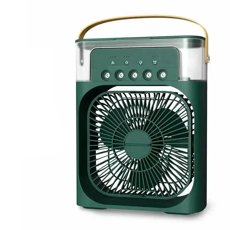 Mini climatiseur portable à eau, rechargeable USB, 4 coloris, vert