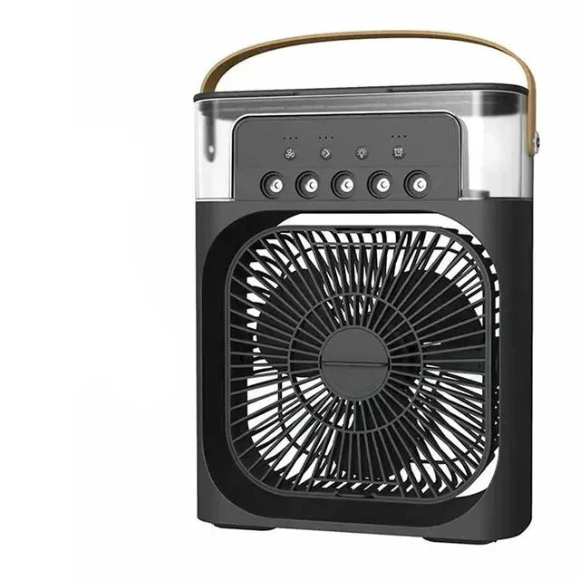 Mini climatiseur portable à eau, rechargeable USB, 4 coloris, noir