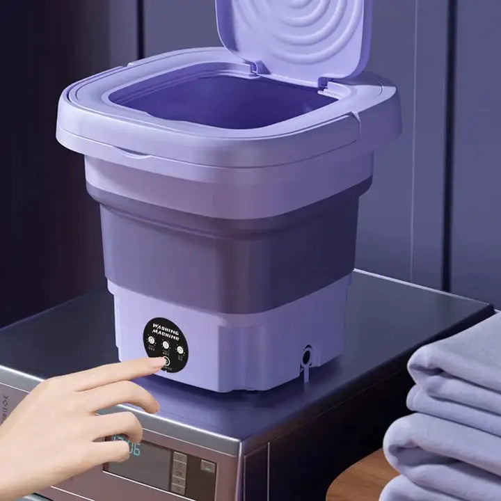 Mini machine à laver pliable 8 L avec essorage