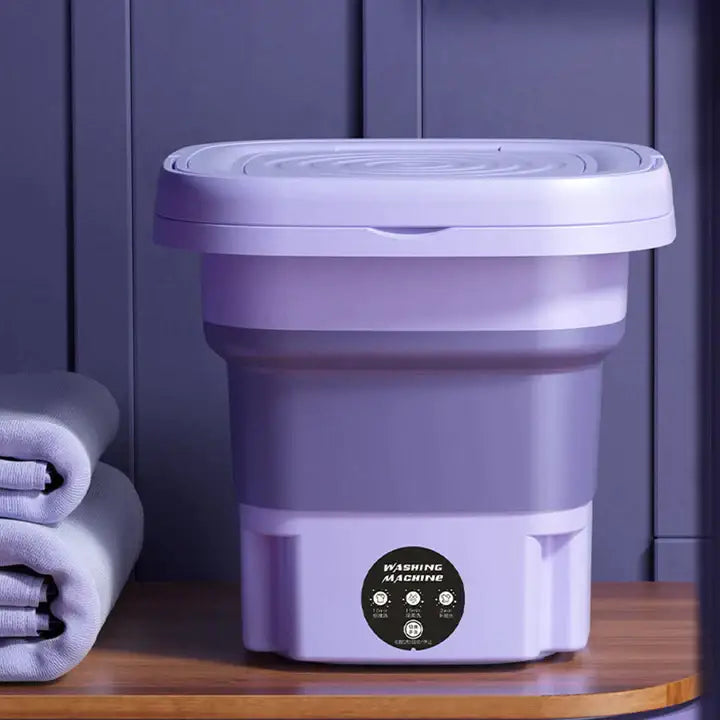 Mini machine à laver pliable 8 L avec essorage