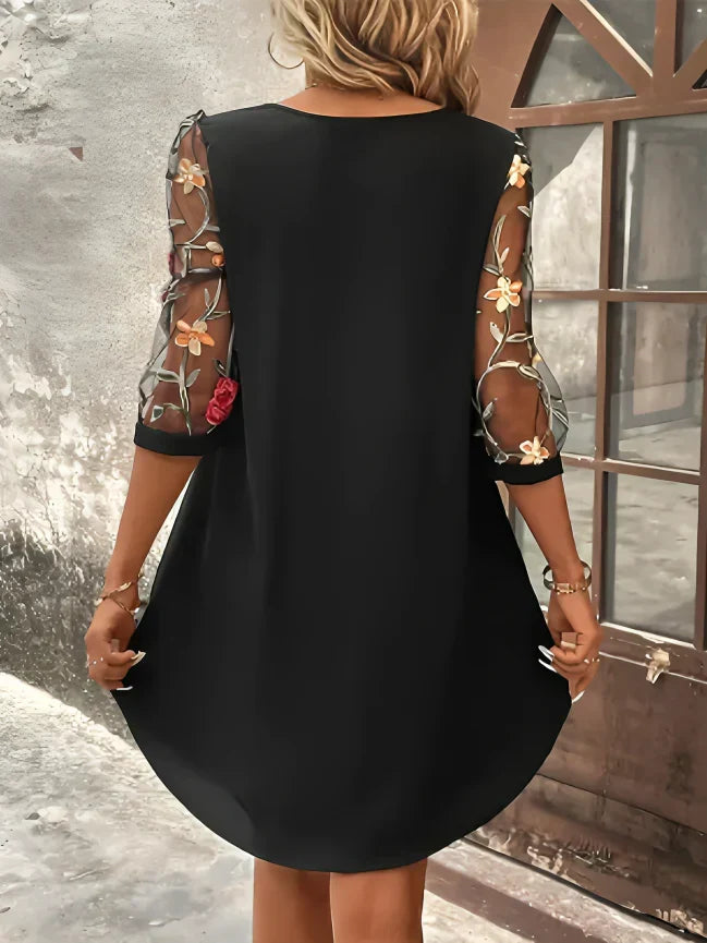 Robe chemise courte à imprimé fleuri, quatre coloris